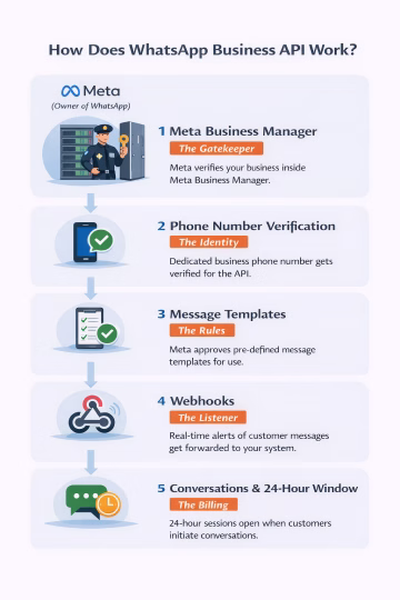 how does whatsapp api works