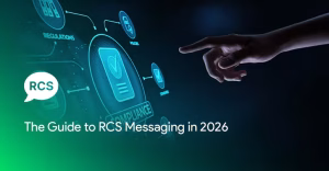 The banner image shows a symbolic representation of RCS Messaging.
