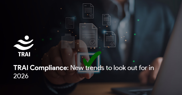 tHE BANNER OF THE BLOG SHOWS THE TITLE "TRAI Compliance: New trends to look out for in 2026".